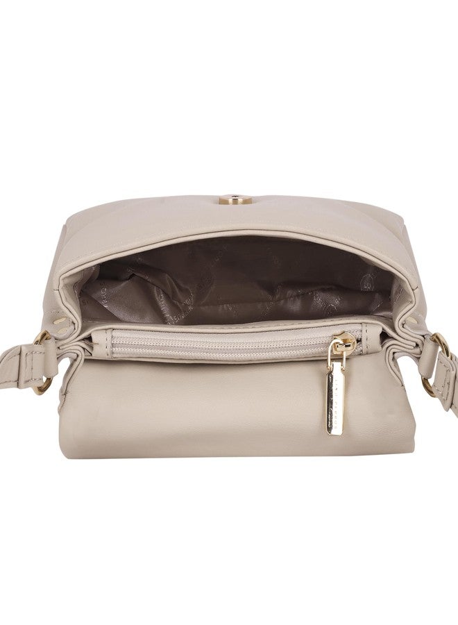 Lino Perros Womens Beige Hand Bag - Image 5